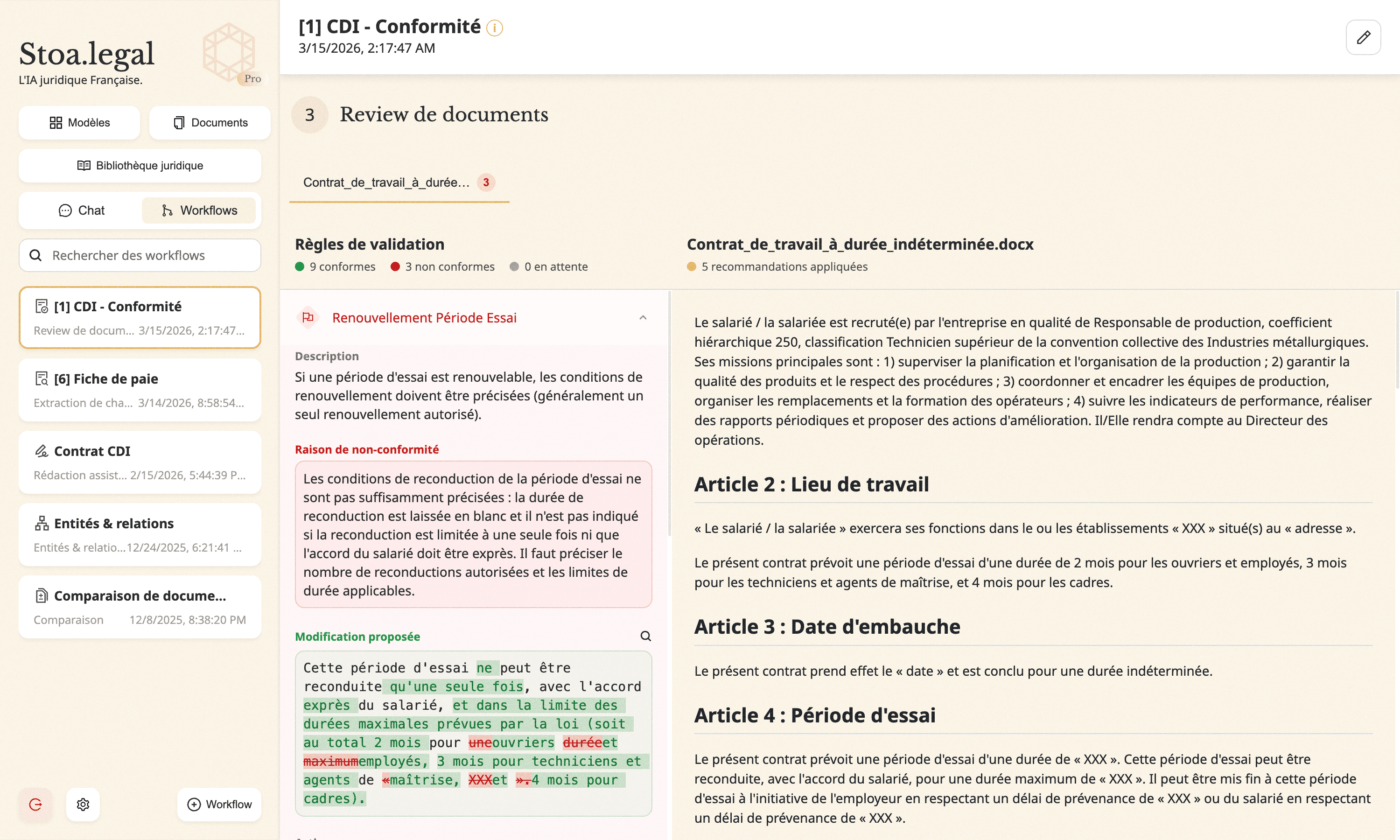 Révision de document